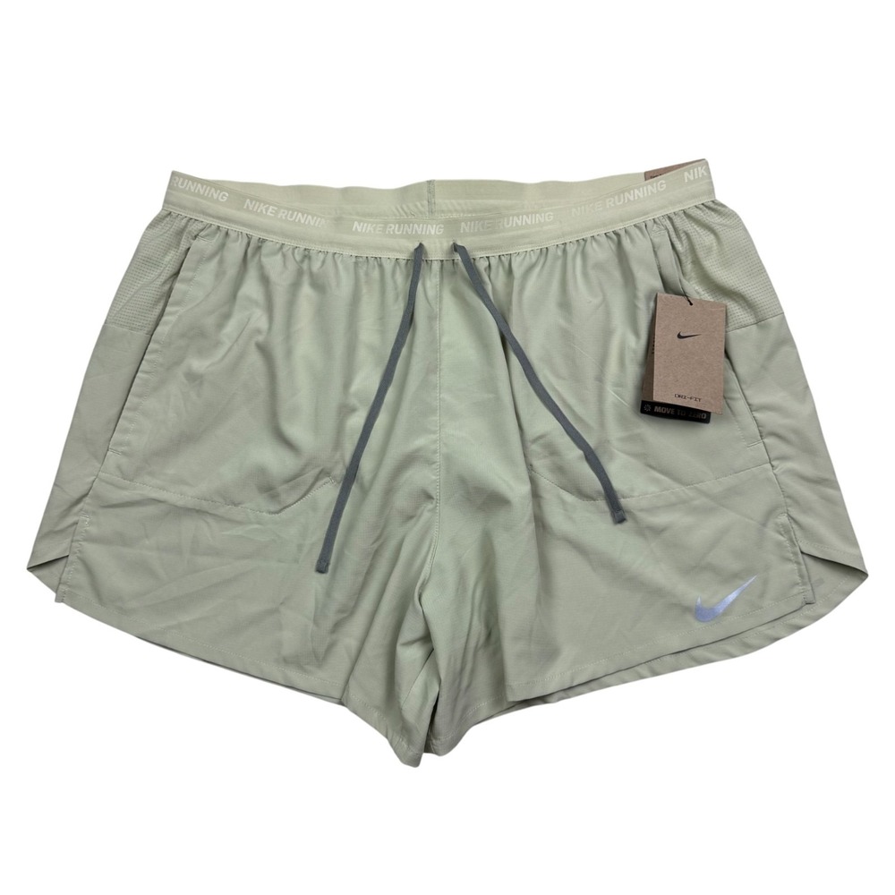 Nike Dri-FIT Stride 5" Men's 2XL Running Shorts Training Light Green DM4755-010